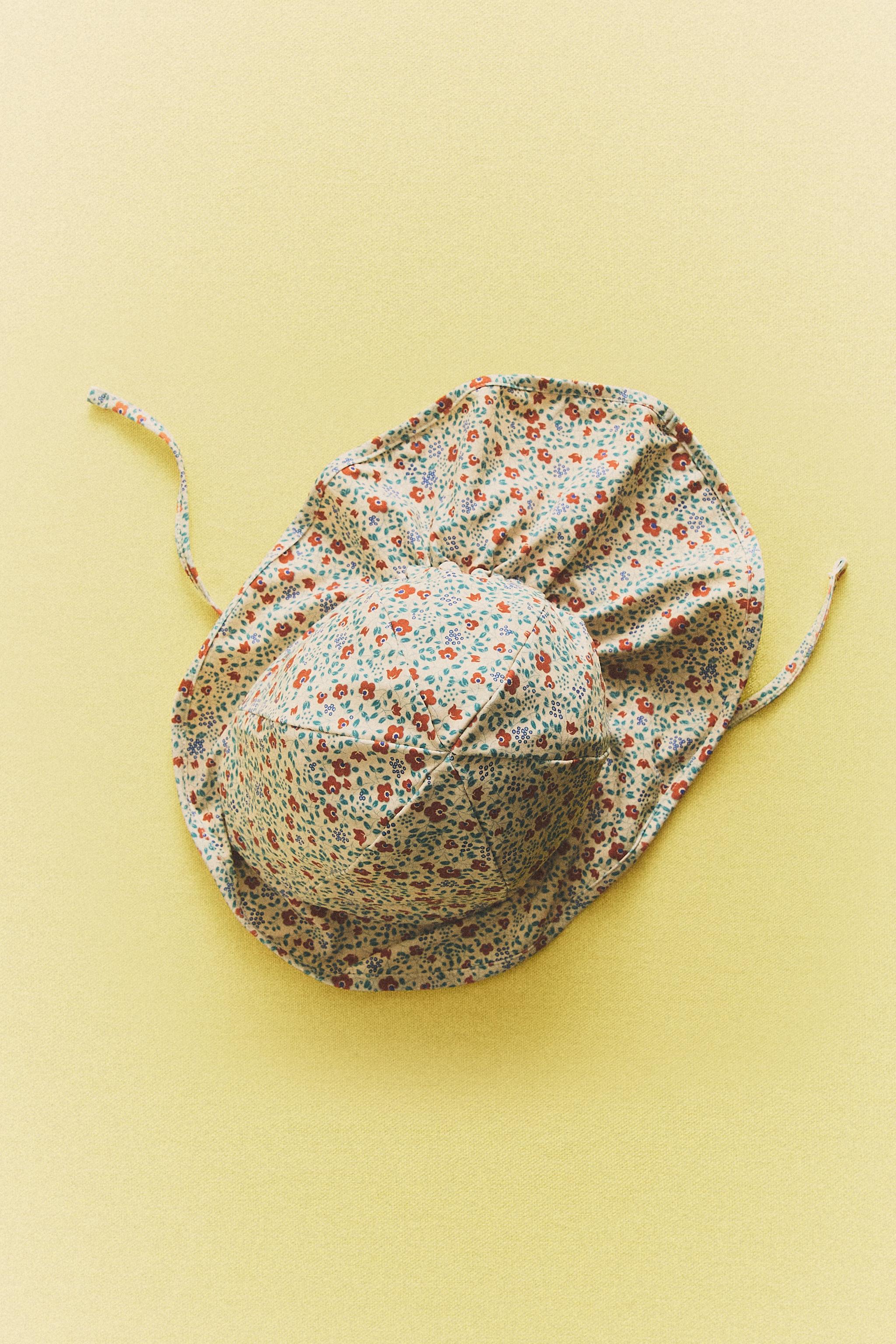 CHAPEAU PLAGE ENFANT FLEURS